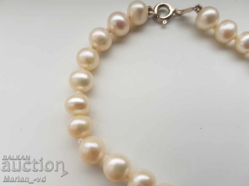 Δημοπρασία Ασημένιο βραχιόλι με μαργαριτάρια Δημοπρασία Ασημένιο βραχιόλι με μαργαριτάρια
