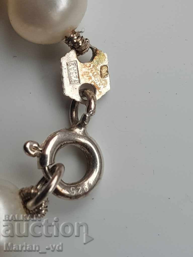 Παράδοση Ασημένιο βραχιόλι με μαργαριτάρια Παράδοση Ασημένιο βραχιόλι με μαργαριτάρια