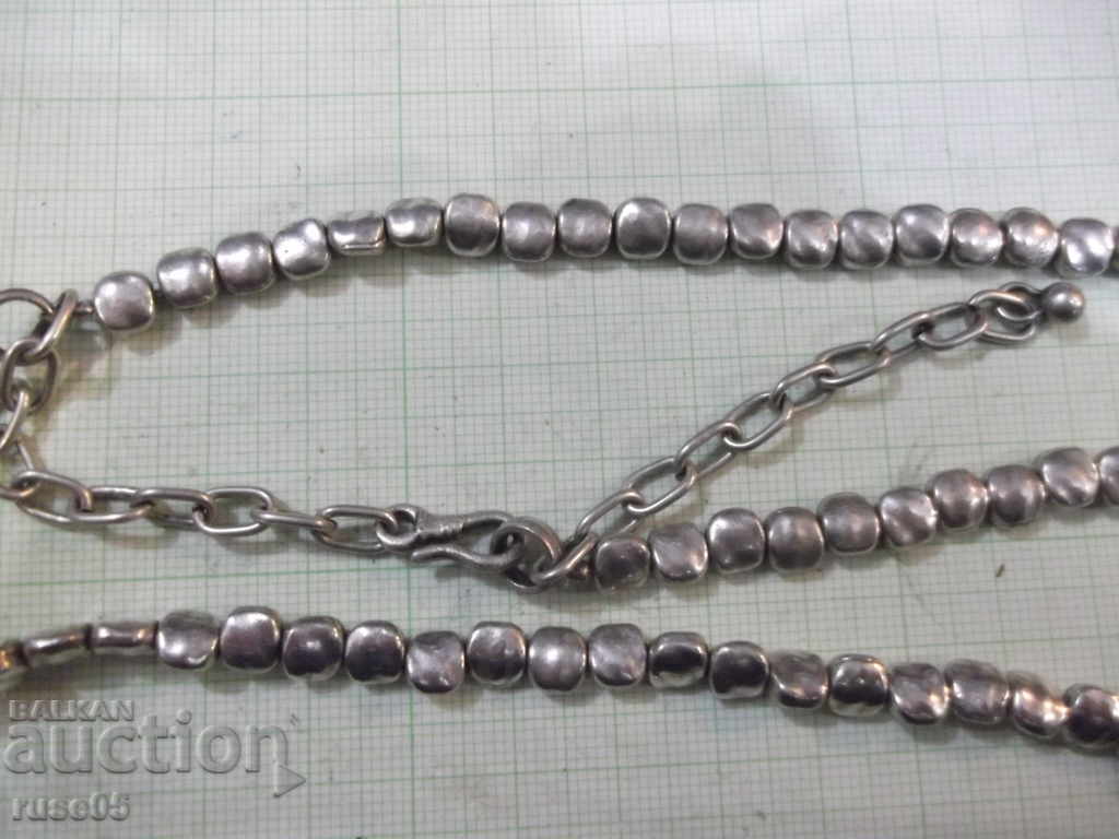 Chain "Silver beads" imitation jewelry - 72.85 g. with price 70.00 BGN | € 35.79