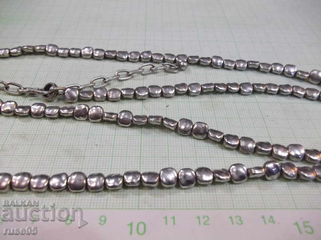 Chain "Silver beads" imitation jewelry - 72.85 g. - 5