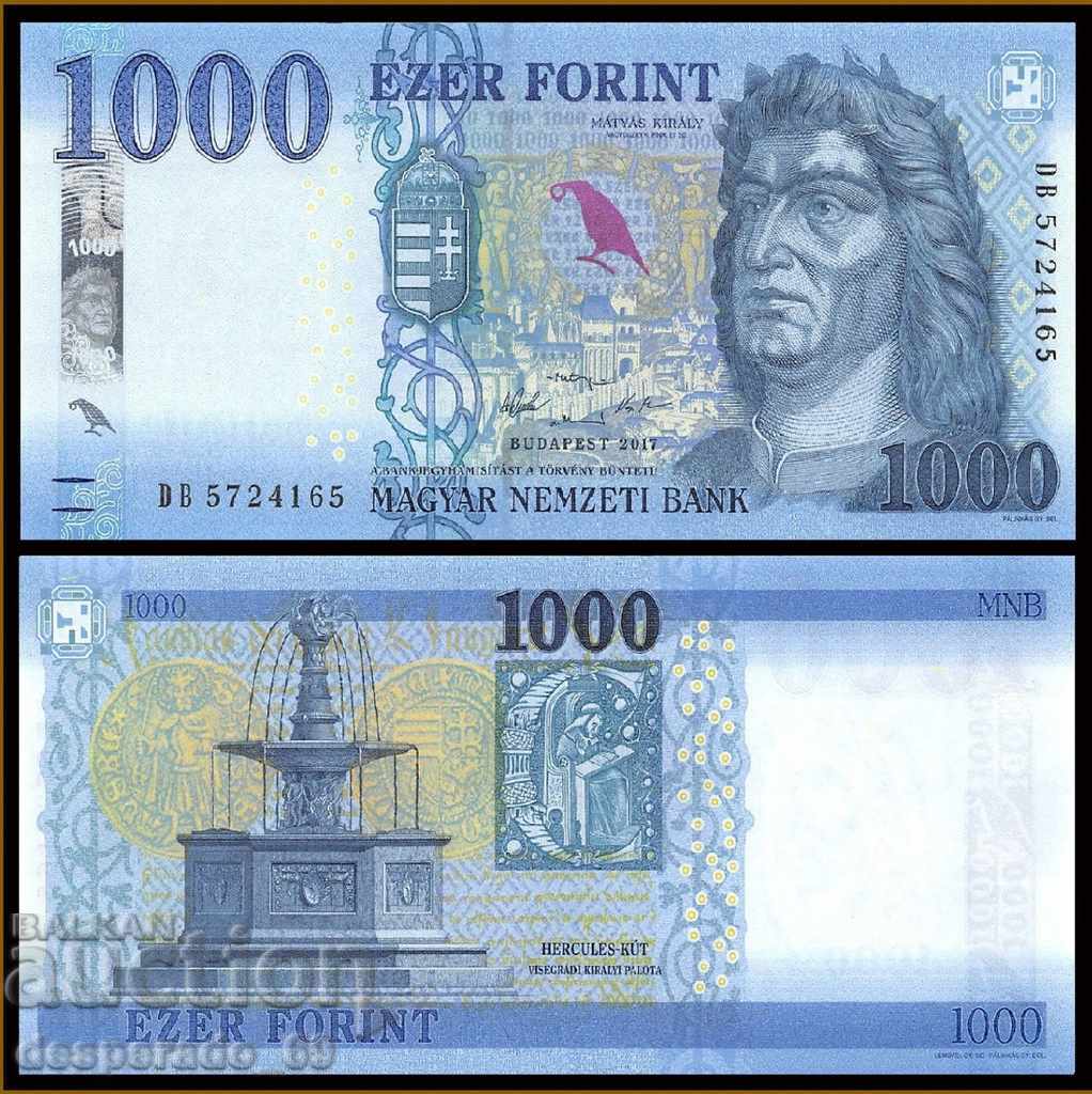 (¯ "".. ΟΥΓΓΑΡΙΑ 1000 forints 2017 UNC •. "" ´¯)