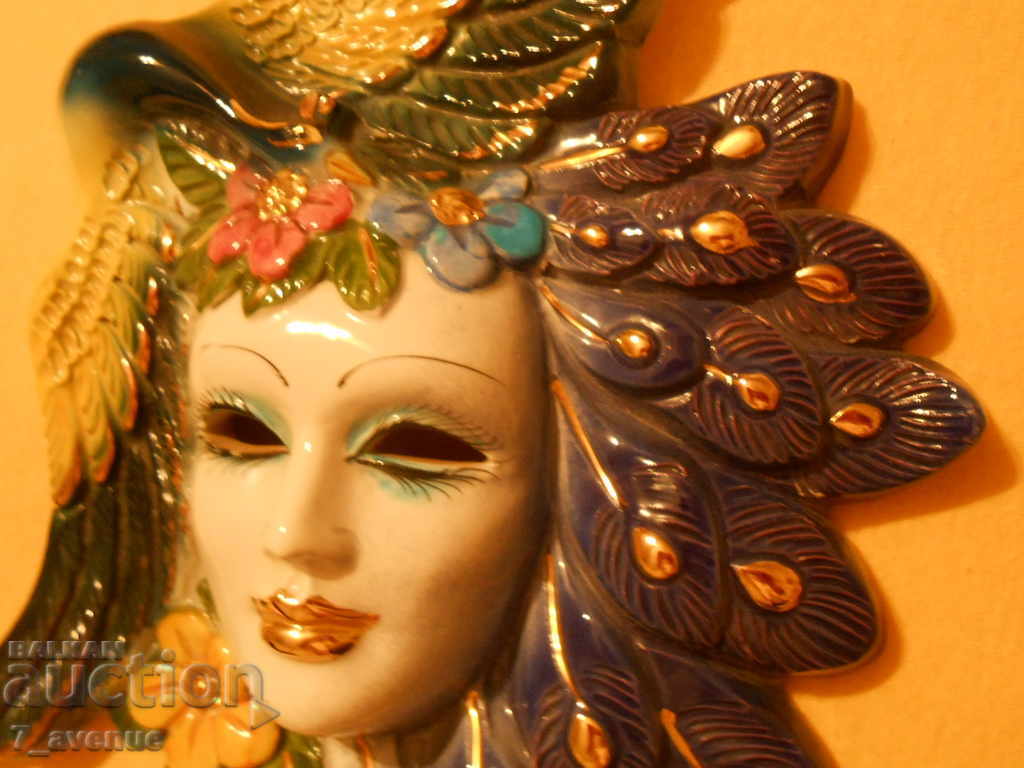 Old large porcelain MASK, very decorative 11.11.2020 - 6 Old large porcelain MASK, very decorative 11.11.2020 - 6