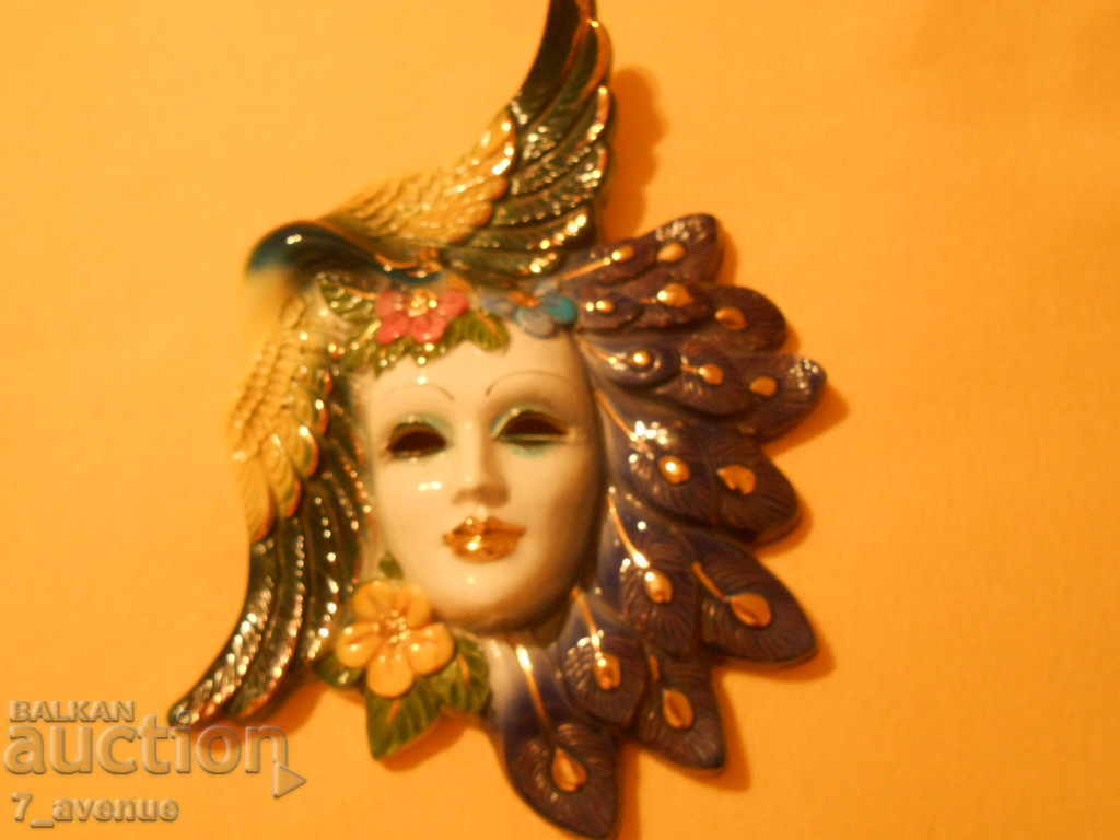 Old large porcelain MASK, very decorative 11.11.2020 - 7 Old large porcelain MASK, very decorative 11.11.2020 - 7
