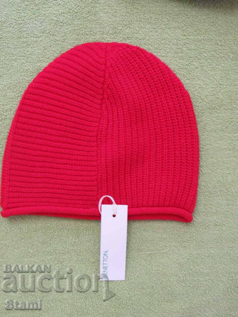 Pălărie pentru femei United Colors of Benetton-culoare roșu vișiniu - 5 Pălărie pentru femei United Colors of Benetton-culoare roșu vișiniu - 5