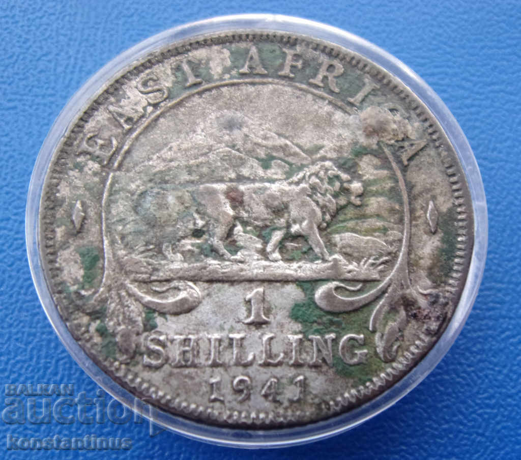 Βρετανική Ανατολική Αφρική 1 Shilling 1941 Silver Rare