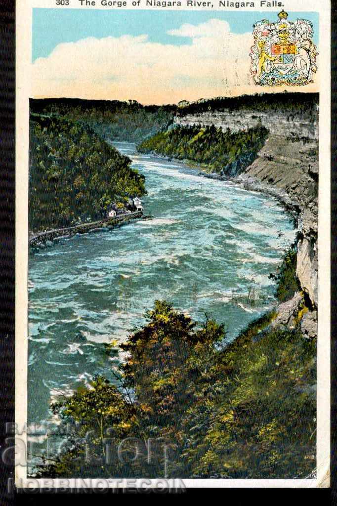 NIAGARA TRAVEL CARD - NIAGARA FALLS 1925 - SUA