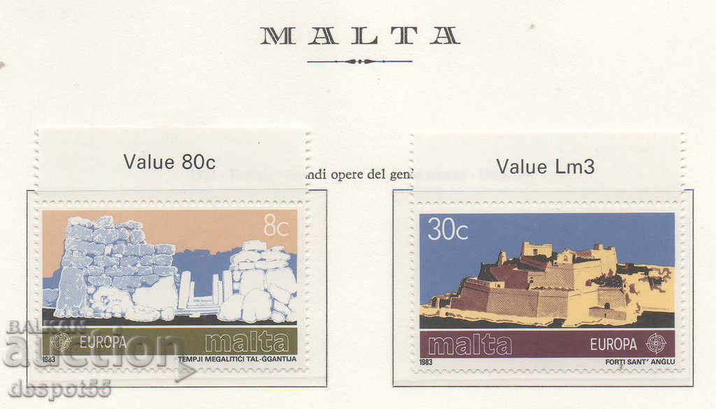 1983. Malta. Europa. Marile realizări ale omenirii.