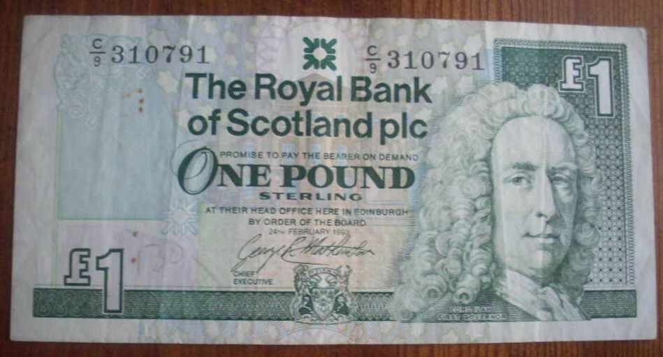 Scoția 1 lira 1993