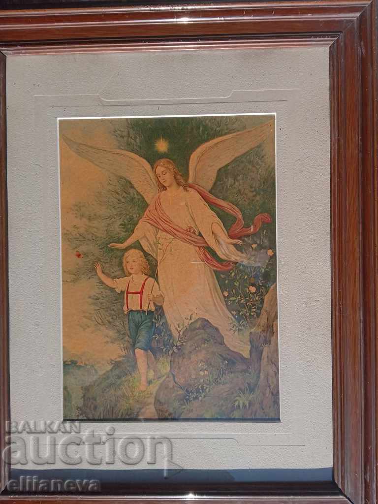 reproduction Angel with a boy in a frame 700 / 500mm with price 60.00 BGN | € 30.68 reproduction Angel with a boy in a frame 700 / 500mm with price 60.00 BGN | € 30.68