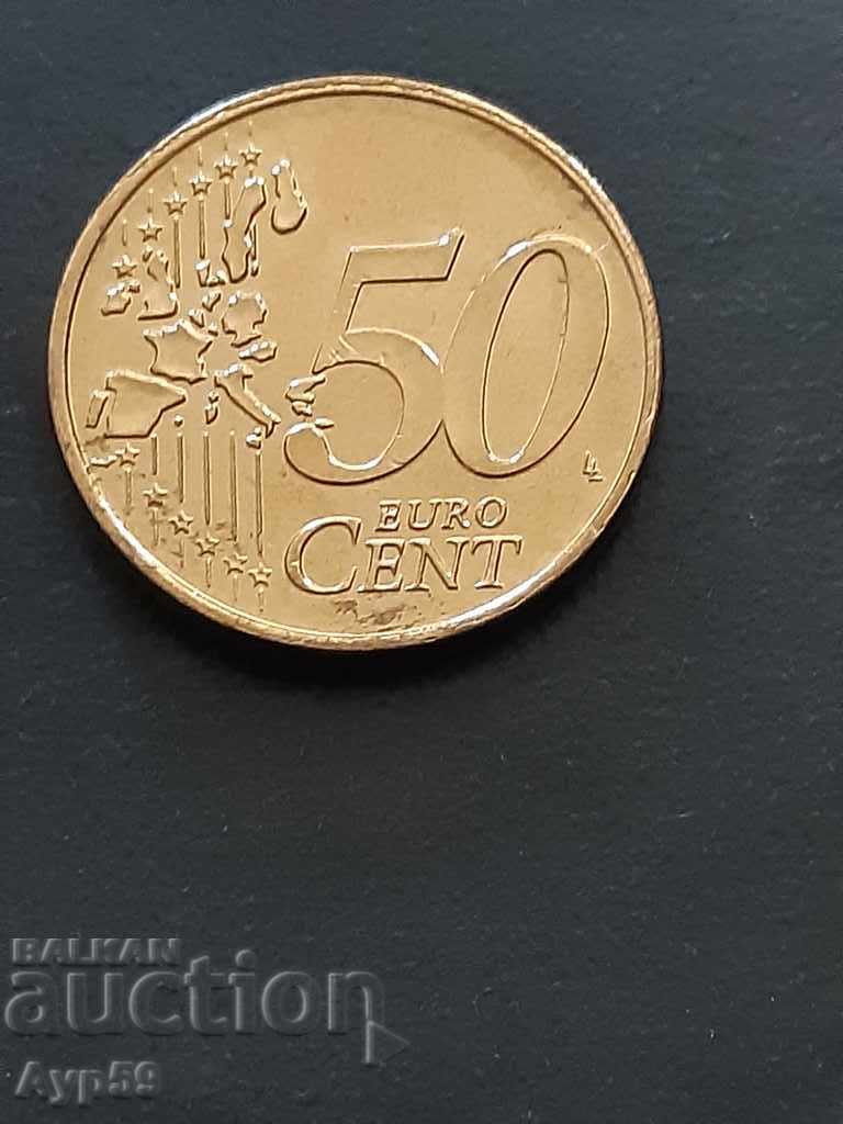 50 ЦЕНТА.2002-ЛЮКСЕМБУРГ
