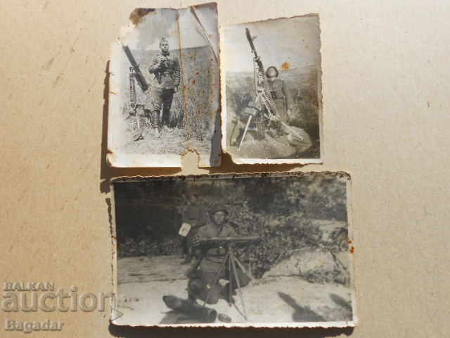 Военни снимки картечари картечница