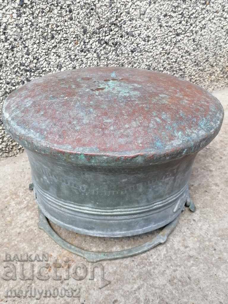 Licitație cazan de cupru cositorit menets un vas de cupru oală de cupru Licitație cazan de cupru cositorit menets un vas de cupru oală de cupru