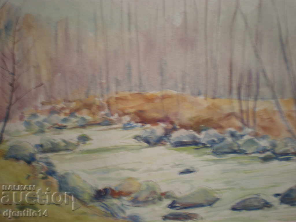 Watercolor painting by Gancho Cholakov with price 180.00 BGN | € 92.03 Watercolor painting by Gancho Cholakov with price 180.00 BGN | € 92.03