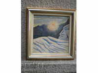 Tablou, ulei pe placă de lemn, înrămat