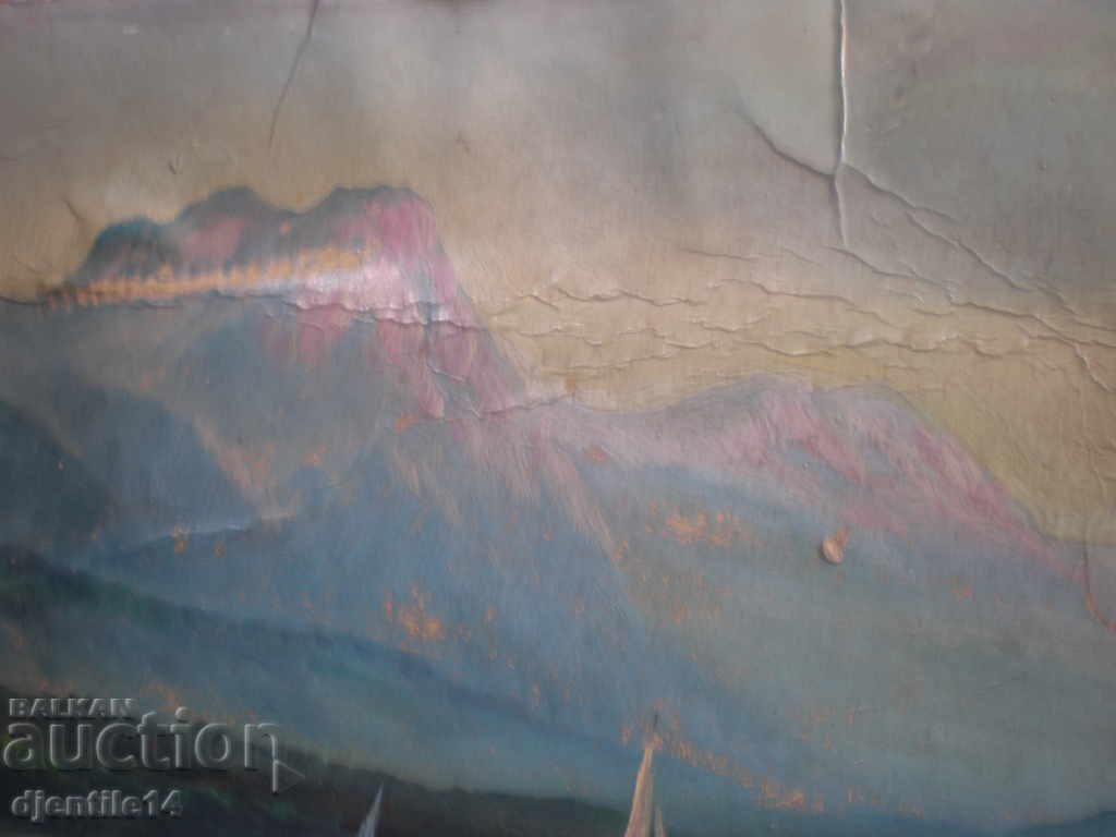 Delivery of Painting, oil on board, signed. Delivery of Painting, oil on board, signed.