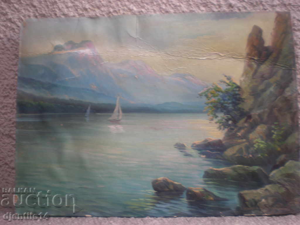 Ζωγραφική, λάδι επί του σκάφους, υπογεγραμμένη.