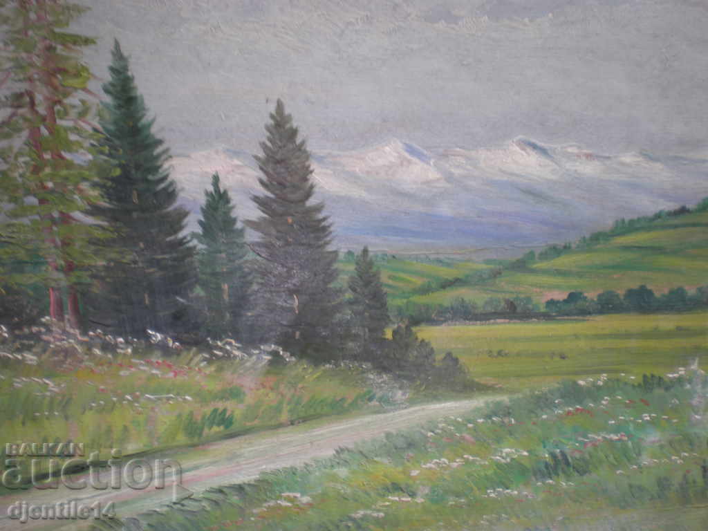 Delivery of Painting, oil on cardboard. Delivery of Painting, oil on cardboard.