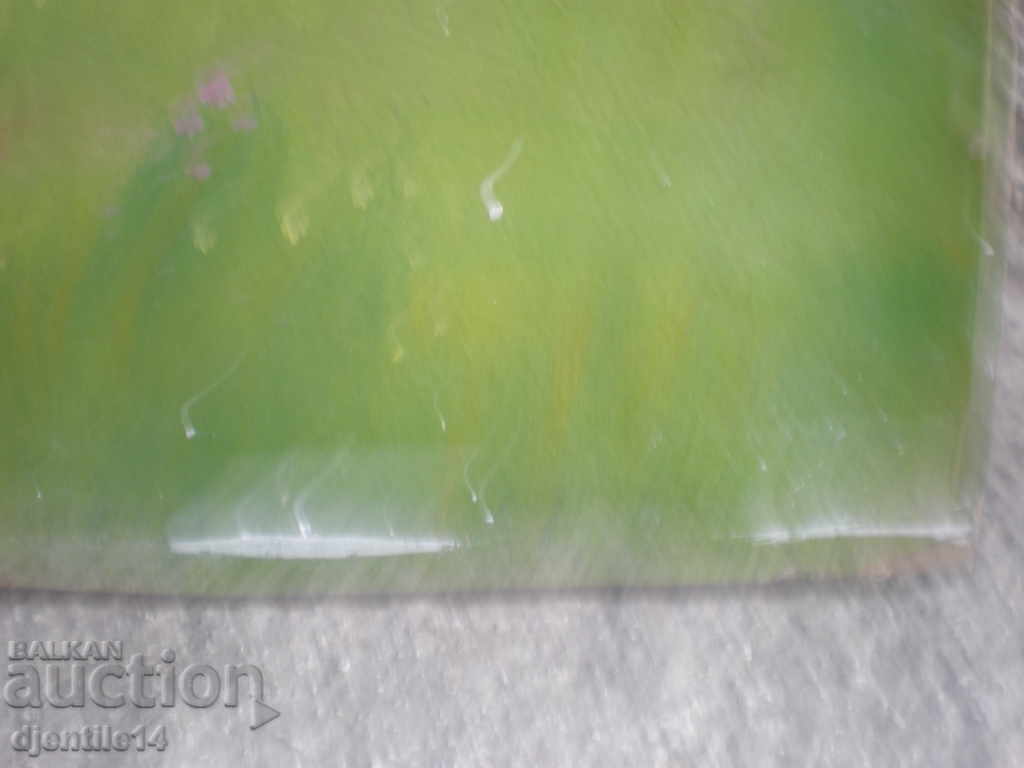 Auction Painting, oil on cardboard. Auction Painting, oil on cardboard.