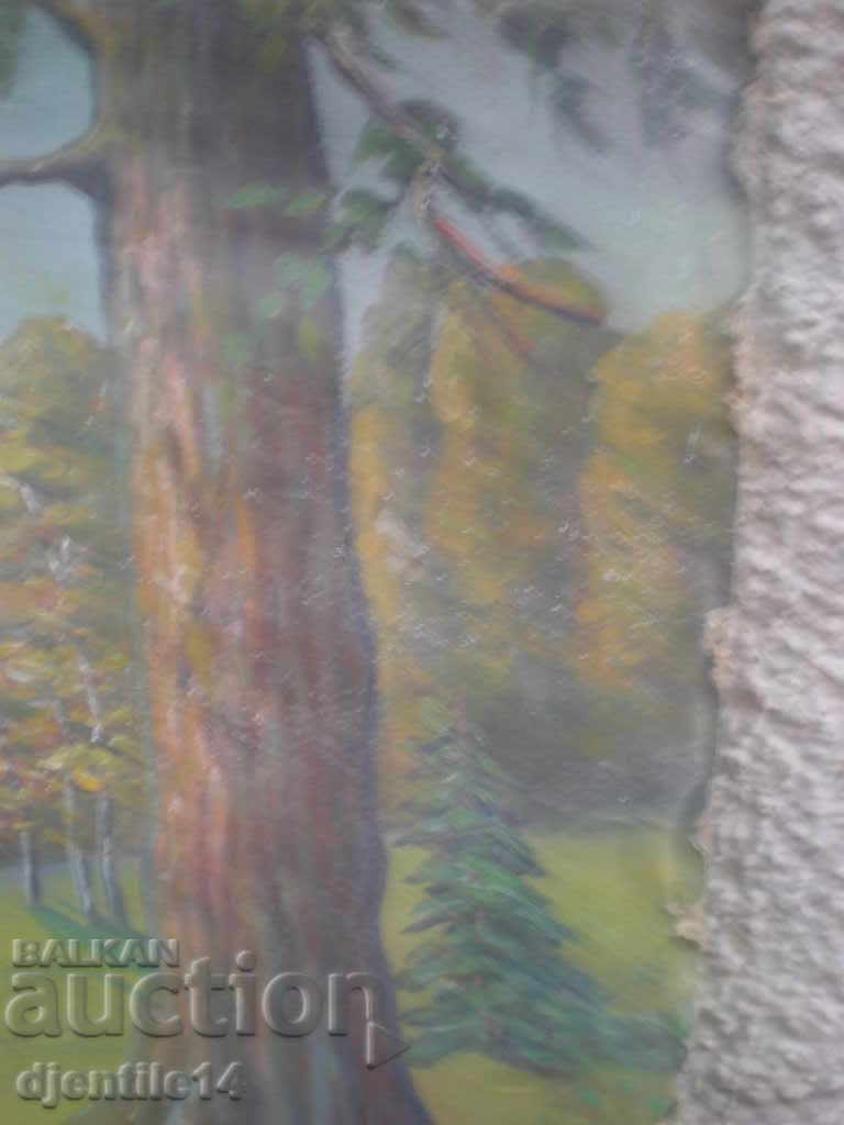 Delivery of Painting, oil on cardboard. Delivery of Painting, oil on cardboard.