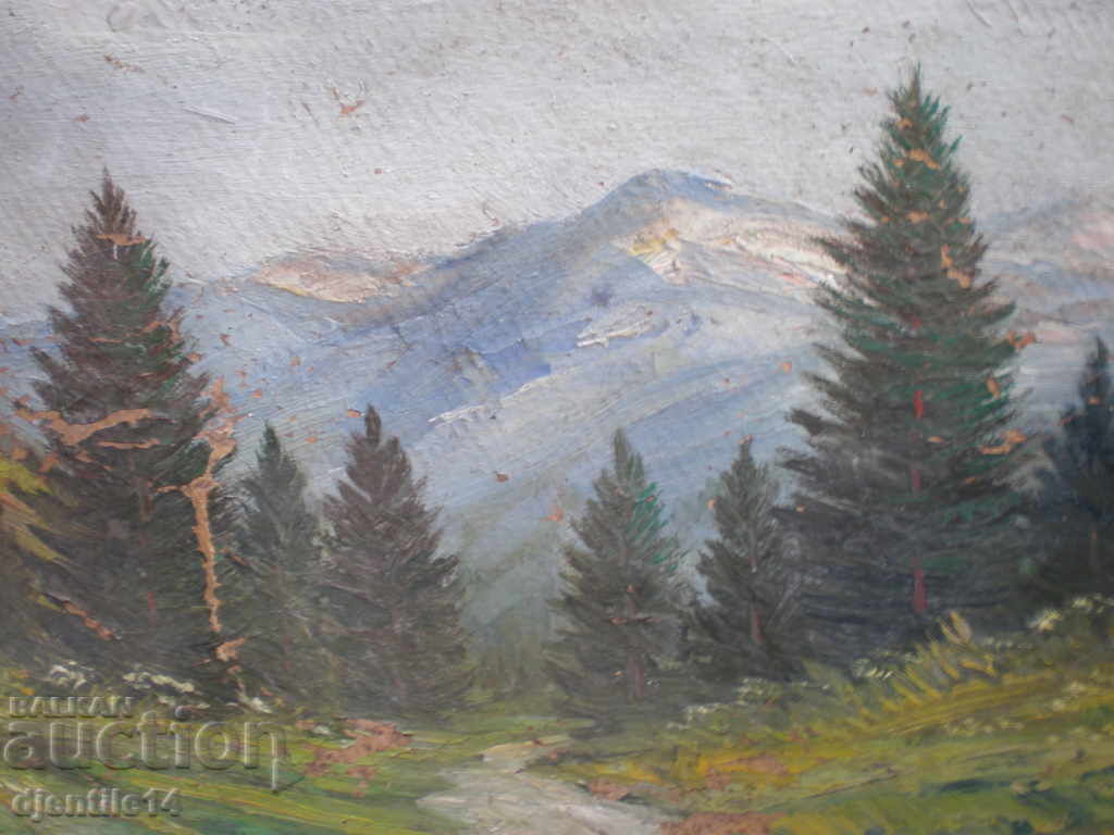 Delivery of Painting, oil on cardboard. Delivery of Painting, oil on cardboard.