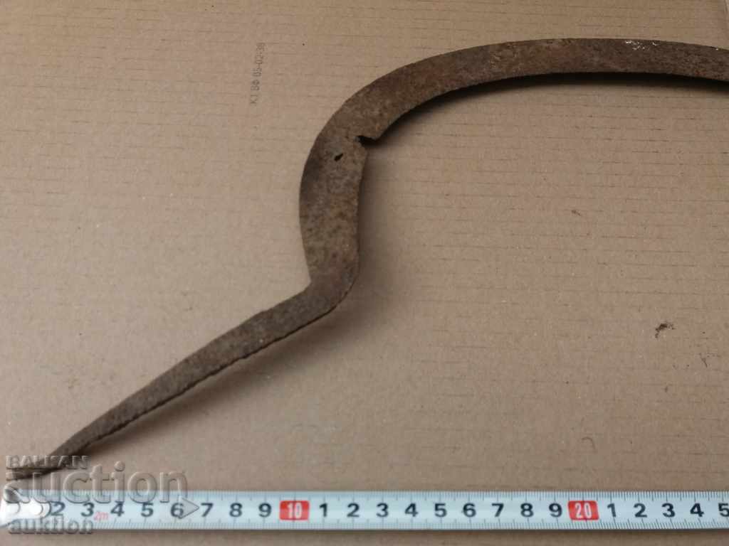 OLD MASSIVE FORGED HARVEST SICKLE - REVIVAL with price 1.99 BGN | € 1.02