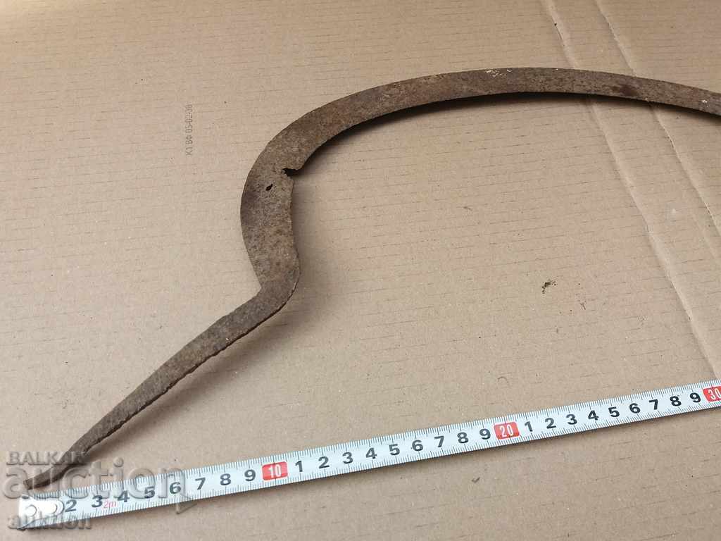 OLD MASSIVE FORGED HARVEST SICKLE - REVIVAL - 7