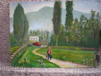 Ζωγραφική, λάδι σε χαρτόνι