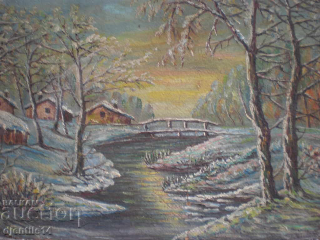 Pictură, ulei pe carton. cu preț € 25.00 | 48.90 BGN