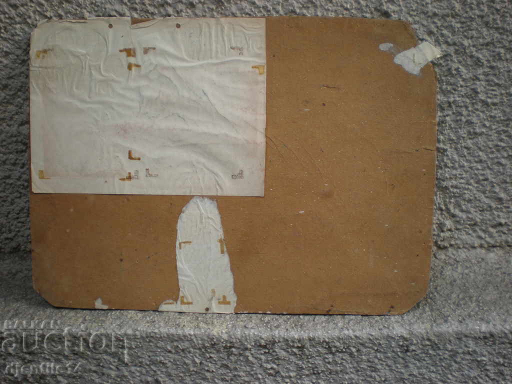 Auction Painting, oil on cardboard. Auction Painting, oil on cardboard.