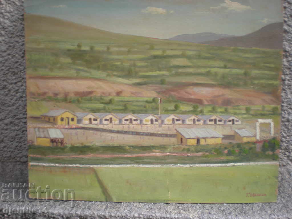 Ζωγραφική, λάδι χαρτόνι.G. Ivanov