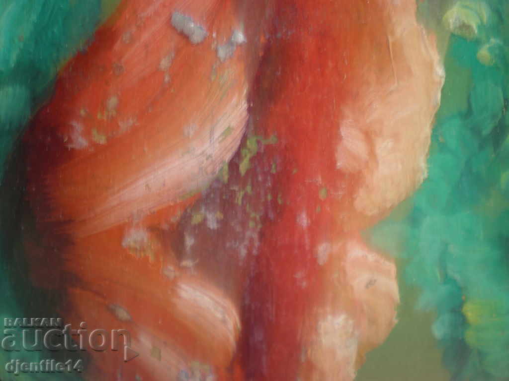 Auction Painting, oil cardboard. Auction Painting, oil cardboard.