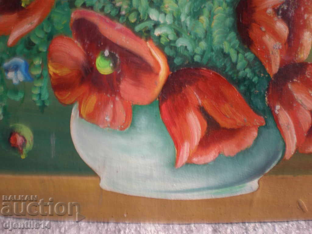 Painting, oil cardboard. - 5 Painting, oil cardboard. - 5