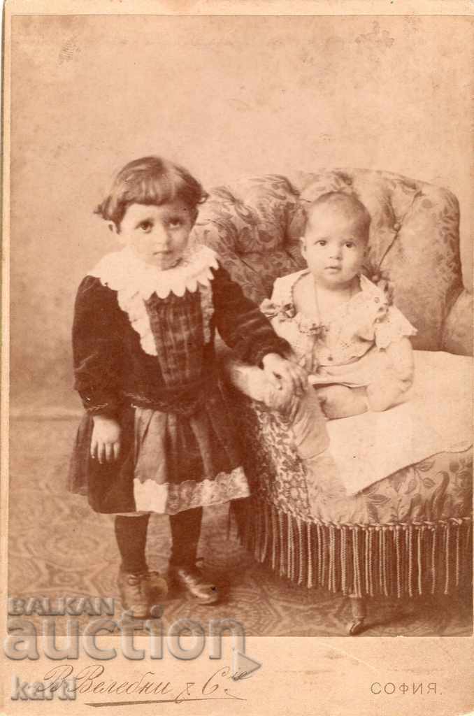 СТАРА ФОТОГРАФИЯ - КАРТОН - В.ВАЛЕБНИ - СОФИЯ СТАРА ФОТОГРАФИЯ - КАРТОН - В.ВАЛЕБНИ - СОФИЯ