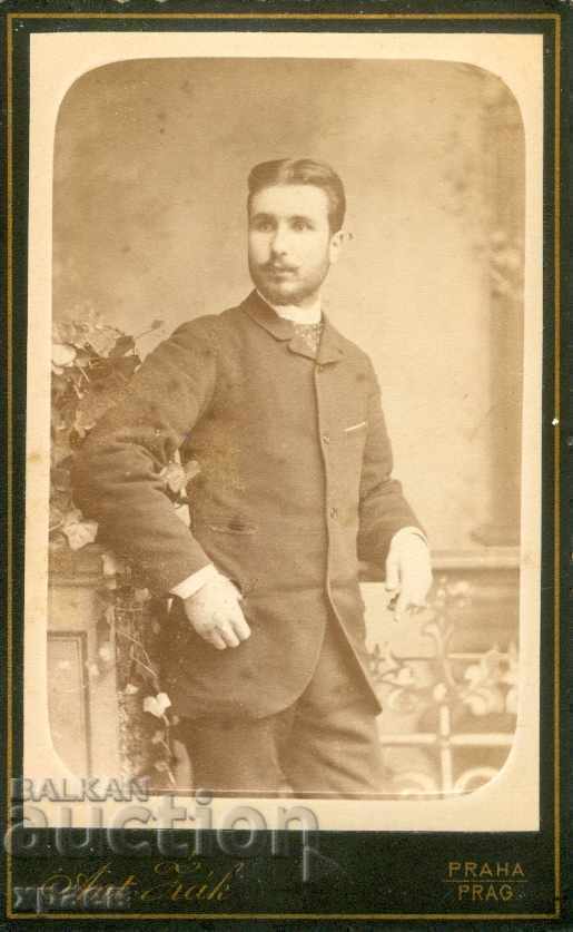 СТАРА ФОТОГРАФИЯ - КАРТОН - ПРАГА - М0270