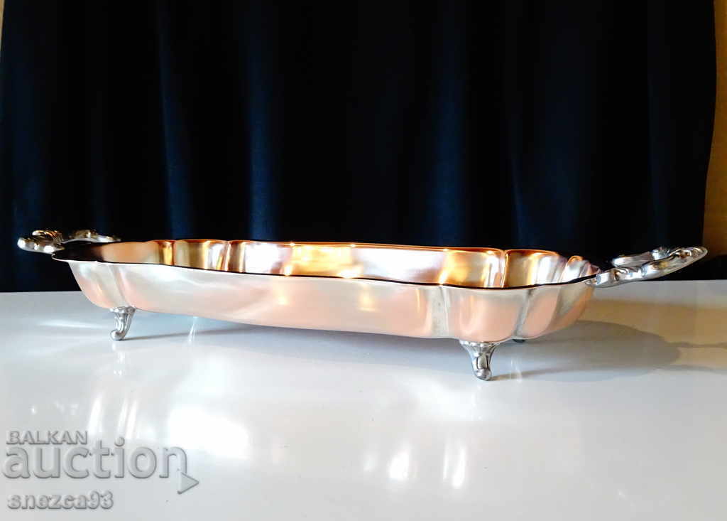 Μπαρόκ χάλκινη φρουτιέρα, ασήμι, με σήμανση με τιμή 76.00 BGN | € 38.86 Μπαρόκ χάλκινη φρουτιέρα, ασήμι, με σήμανση με τιμή 76.00 BGN | € 38.86