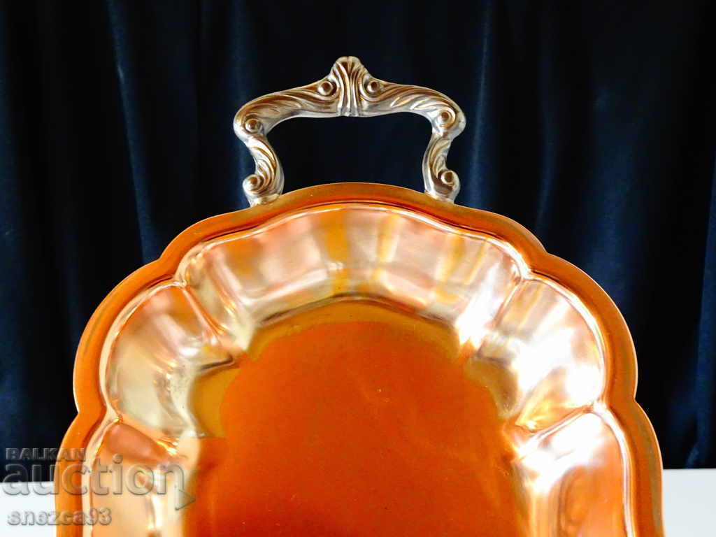 Δημοπρασία Μπαρόκ χάλκινη φρουτιέρα, ασήμι, με σήμανση Δημοπρασία Μπαρόκ χάλκινη φρουτιέρα, ασήμι, με σήμανση