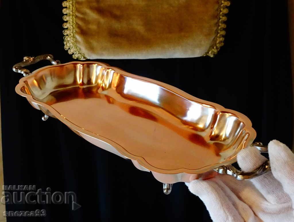 Μπαρόκ χάλκινη φρουτιέρα, ασήμι, με σήμανση - 7 Μπαρόκ χάλκινη φρουτιέρα, ασήμι, με σήμανση - 7