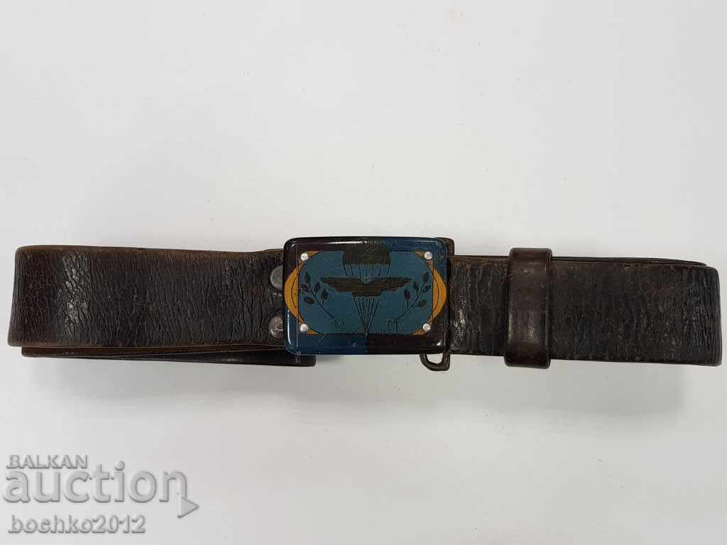 Рядък български парашутистки военен колан с цена 290.00 лв. | € 148.27 Рядък български парашутистки военен колан с цена 290.00 лв. | € 148.27