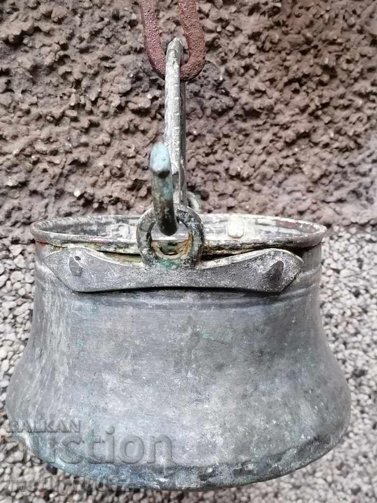 Tinned cauldron, copper, coin, cauldron, coin, copper vessel - 6 Tinned cauldron, copper, coin, cauldron, coin, copper vessel - 6