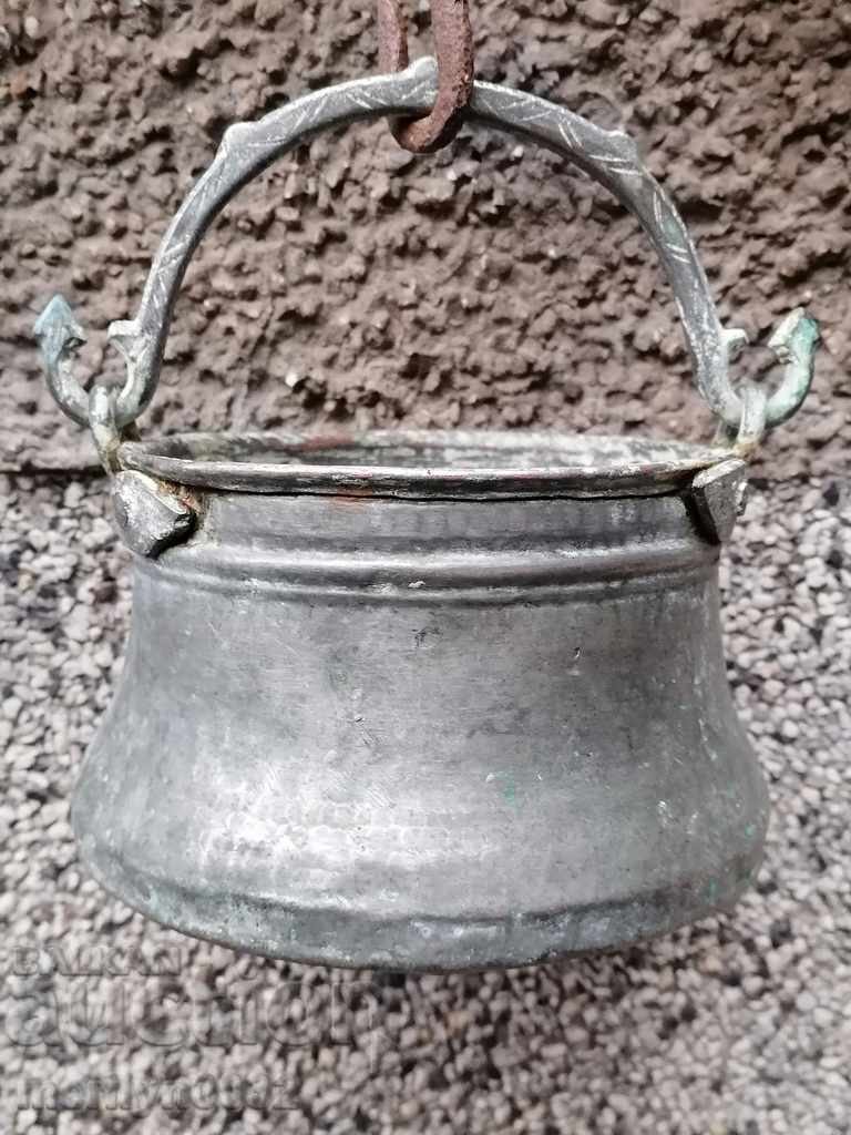 Tinned cauldron, copper, coin, cauldron, coin, copper vessel - 7 Tinned cauldron, copper, coin, cauldron, coin, copper vessel - 7