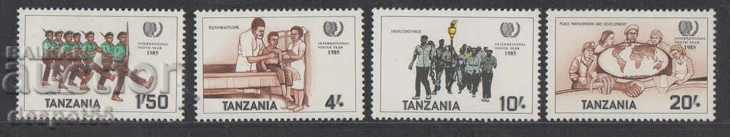 1986. Tanzania. Anul internațional al tineretului.