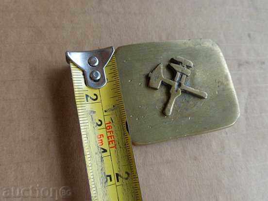 Old bronze cord, belt buckle, uniform - 5