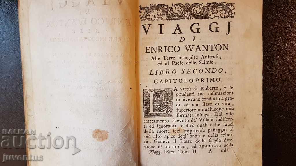 THE TRAVELS OF ENRICO VANTON 1749. FIRST EDITION !!! with price 199.00 BGN | € 101.75 THE TRAVELS OF ENRICO VANTON 1749. FIRST EDITION !!! with price 199.00 BGN | € 101.75