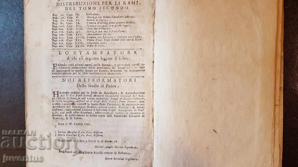 Auction THE TRAVELS OF ENRICO VANTON 1749. FIRST EDITION !!! Auction THE TRAVELS OF ENRICO VANTON 1749. FIRST EDITION !!!