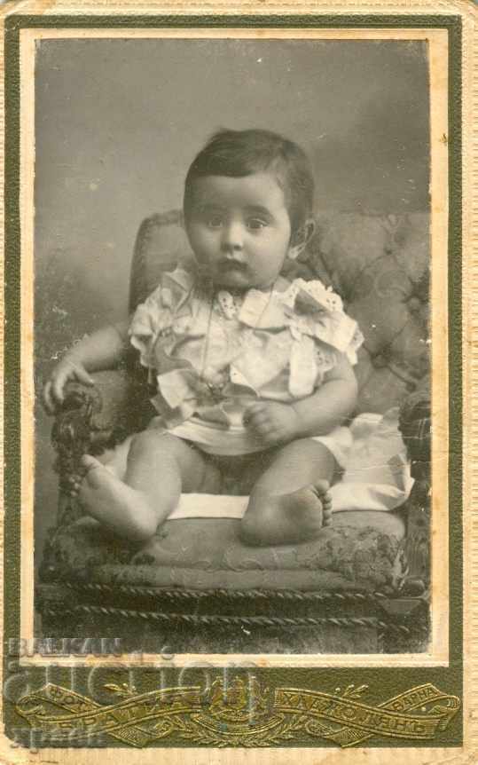 OLD PHOTOGRAPH - CARDBOARD - HADJOLYAN BROTHERS - VARNA - M0679