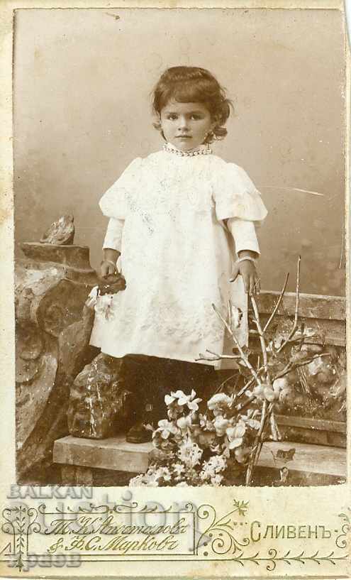 OLD PHOTO - CARDBOARD - F. MARKOV - SLIVEN - M1087