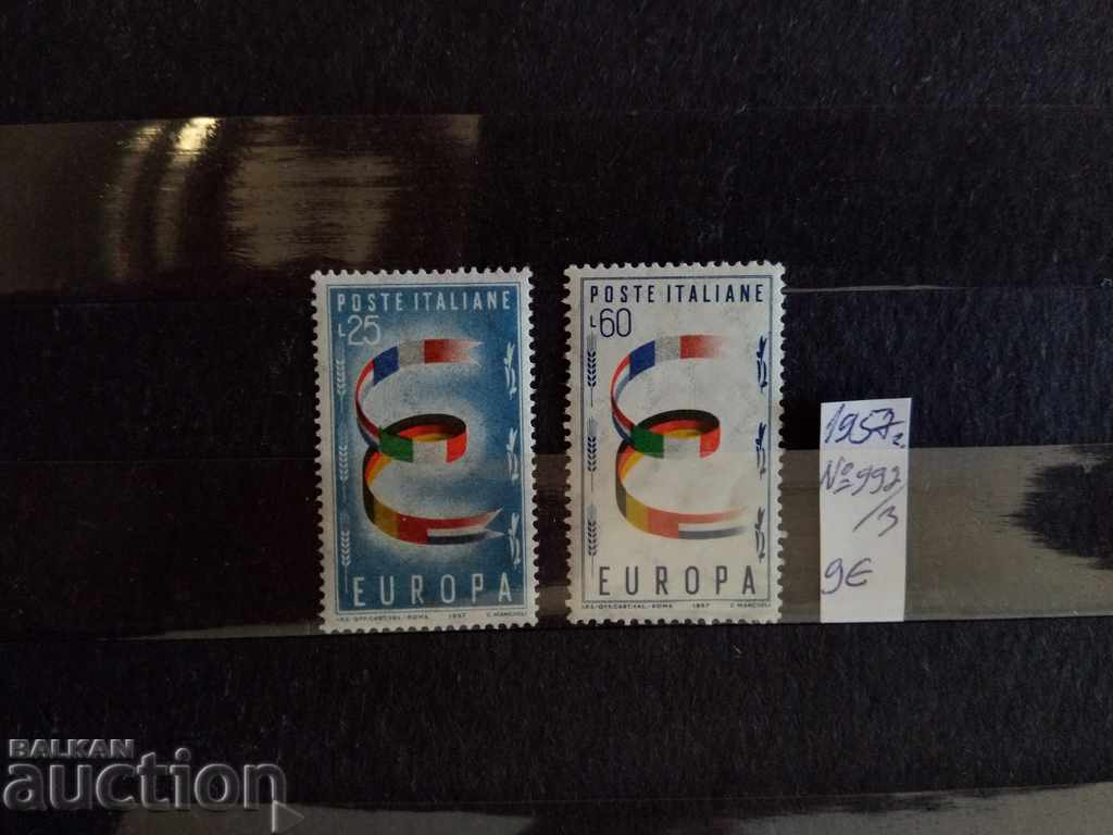 Italy - Europe CERT Michel №992 / 993 from 1957 with price 4.00 BGN | € 2.05 Italy - Europe CERT Michel №992 / 993 from 1957 with price 4.00 BGN | € 2.05