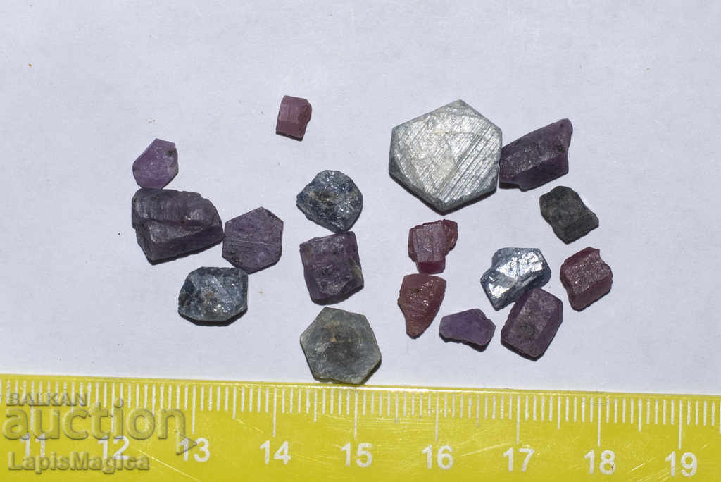 Lot of rubies and sapphires untreated 50 carats. Lot №7