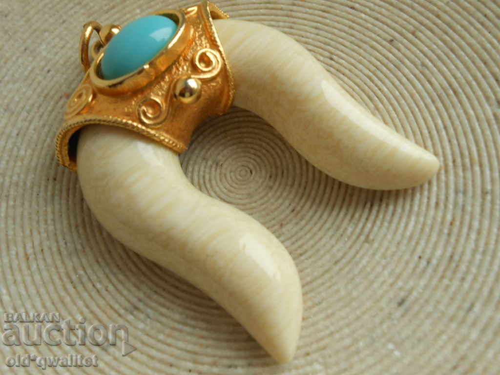 Attractive designer medallion, various jewelry, stamp with price 297.00 BGN | € 151.85