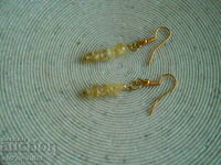 Beautiful delicate EARRINGS with natural stones CITRIN